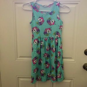 H&M girls unicorn dress